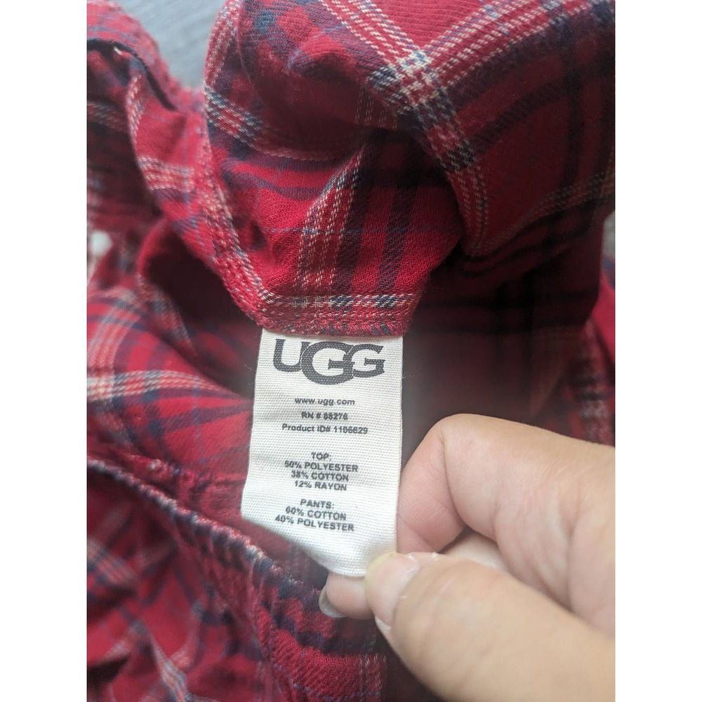 Ugg Red Plaid Flannel Pajama Pants View 6